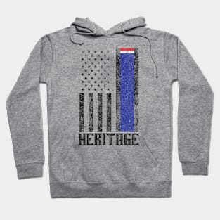 Paraguay Hispanic Heritage destressed flag Hoodie